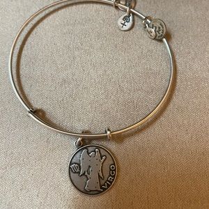 Alex and Ani silver Virgo bangle